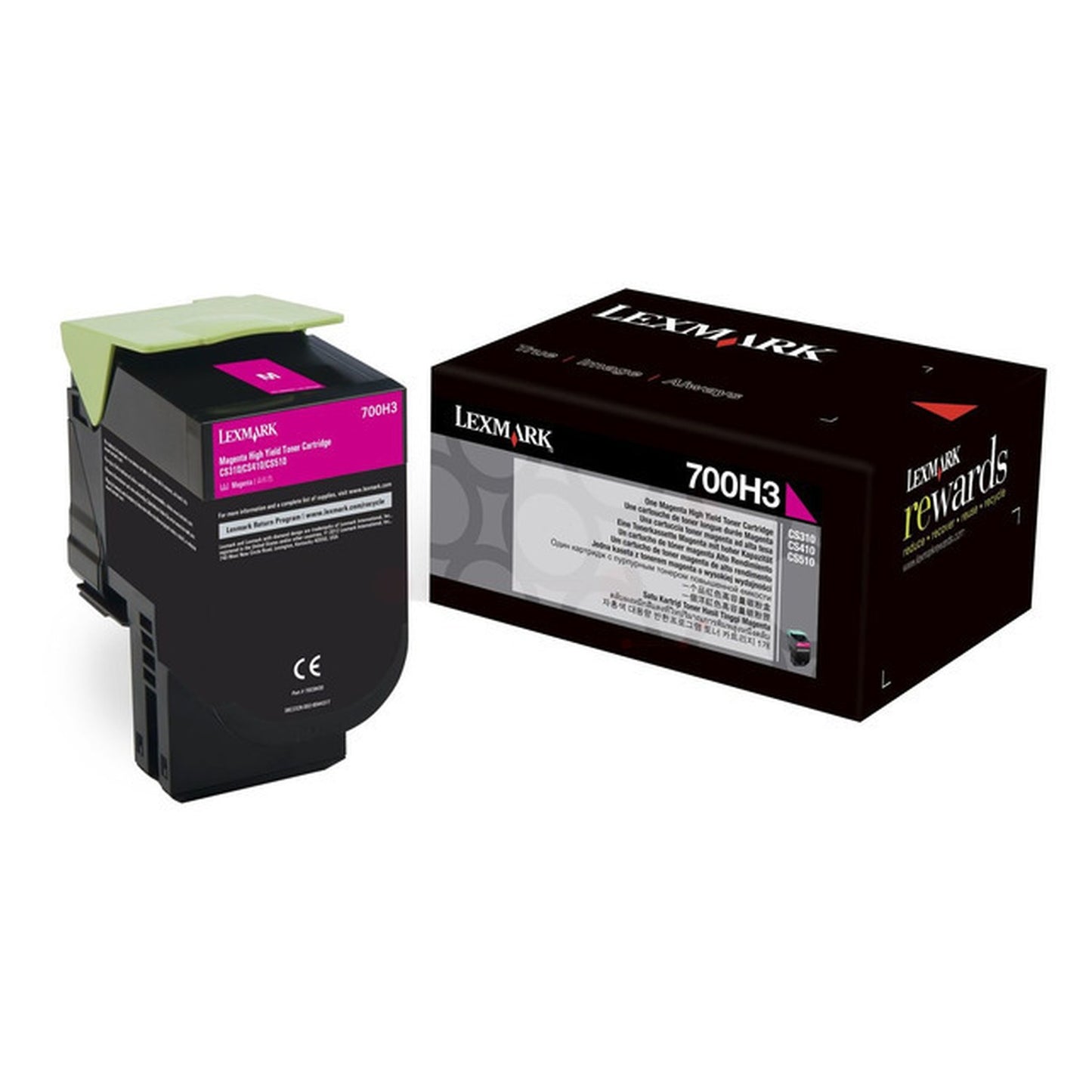 Toner d'origine Lexmark 70C0H30 / 700H3 - magenta