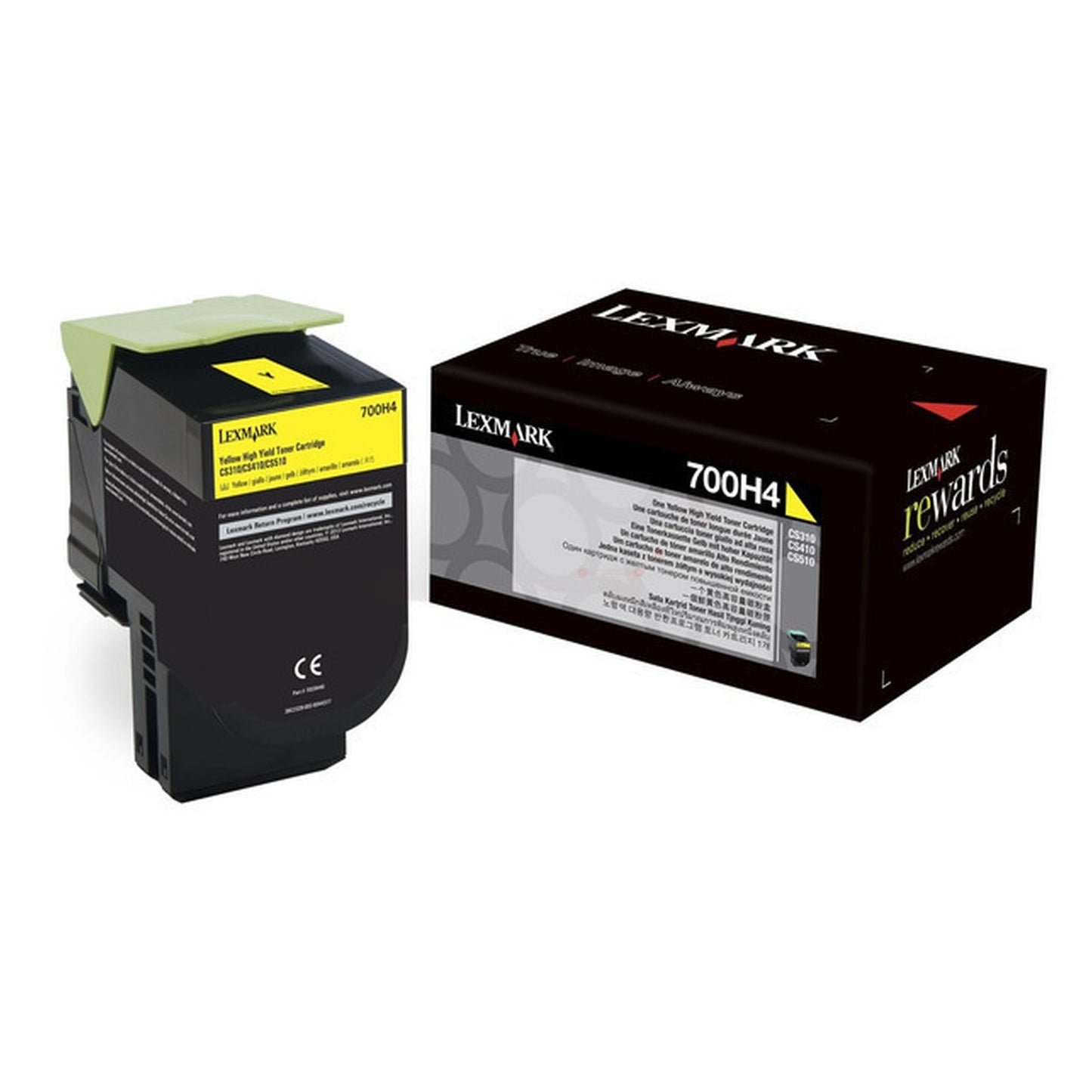 Toner d'origine Lexmark 70C0H40 / 700H4 - jaune