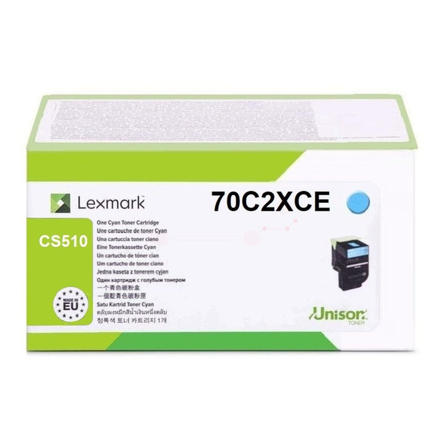 Toner d'origine Lexmark 70C2XCE / 702XC - cyan