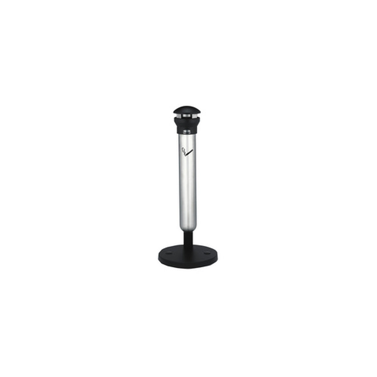 Rubbermaid Cendrier sur base Infinity, rond, argent / noir