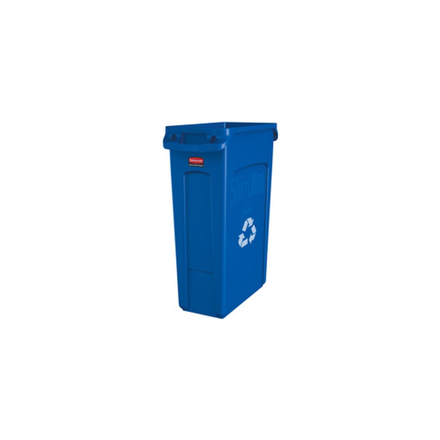 Rubbermaid Collecteur de déchets Slim Jim, 87 litres, bleu