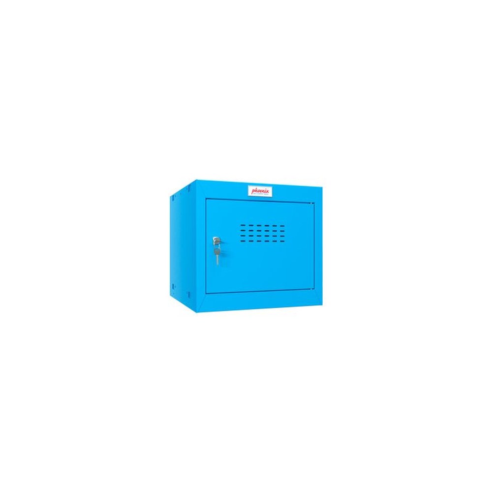 phoenix Casier cubique CL0344, serrure à clé, bleu