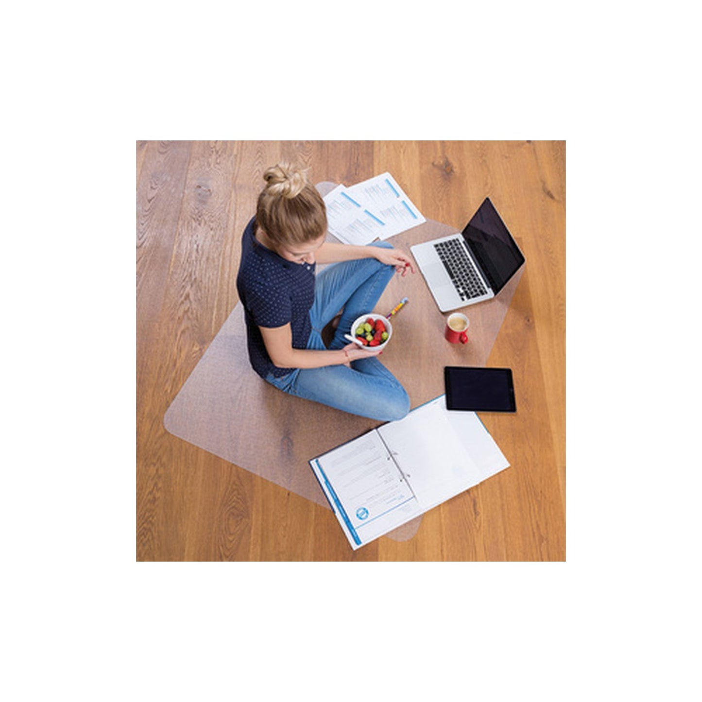 rillstab Tapis de protection pour sols durs, transparent