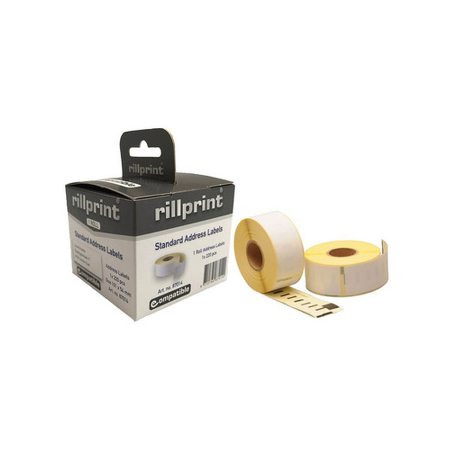 rillstab Rouleau d'étiquettes, 101 x 54 mm, blanc