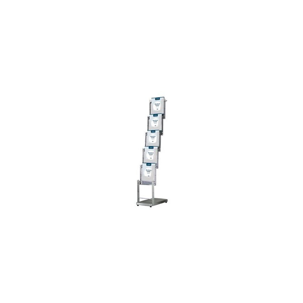 EUROPEL Porte-brochures sur pied, A4, 5 x A4, pliable