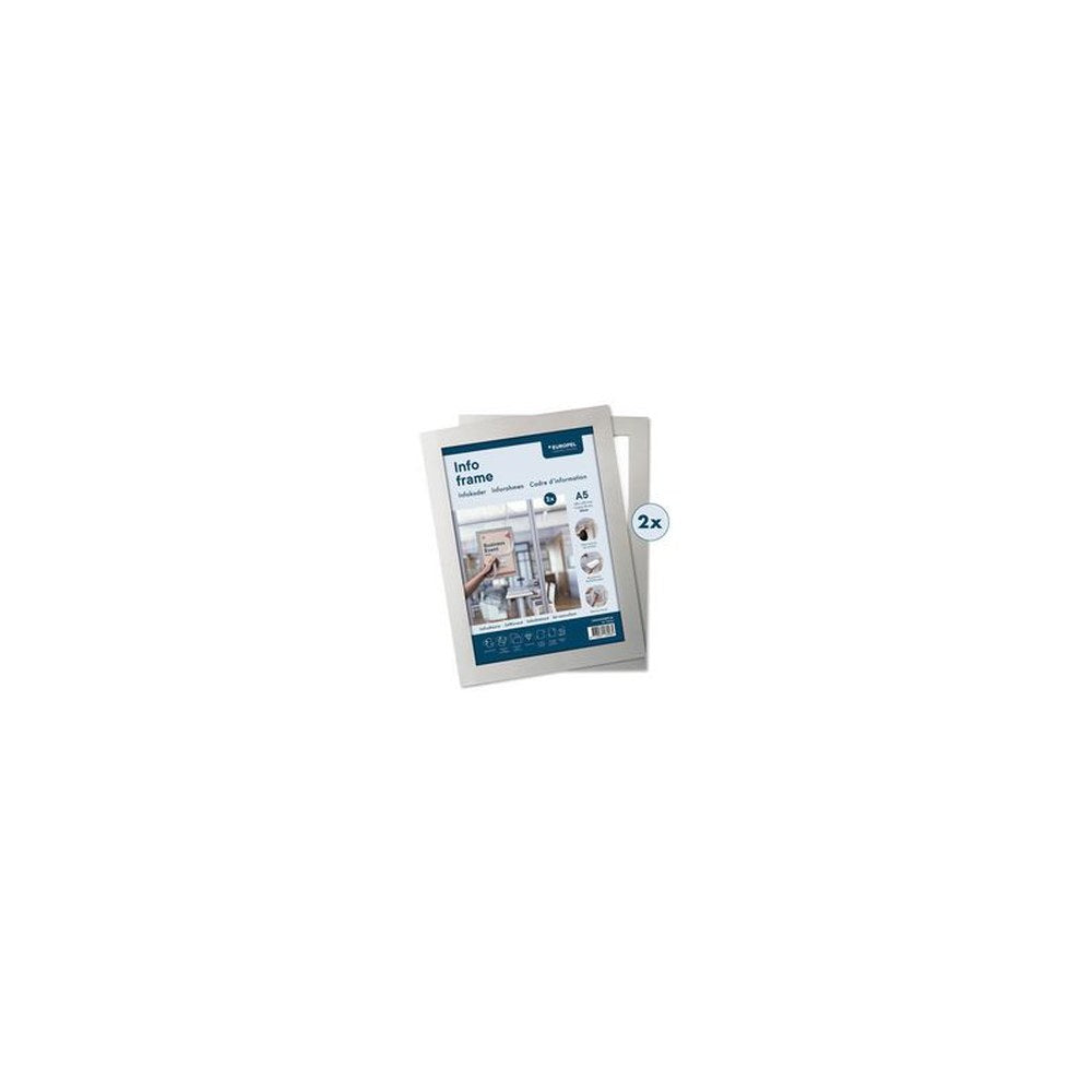 EUROPEL Cadre magnétique INFO FRAME, A5, argent