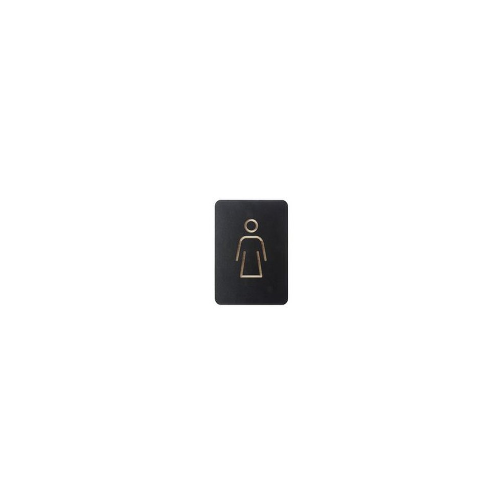 EUROPEL Pictogramme "WC femmes", noir