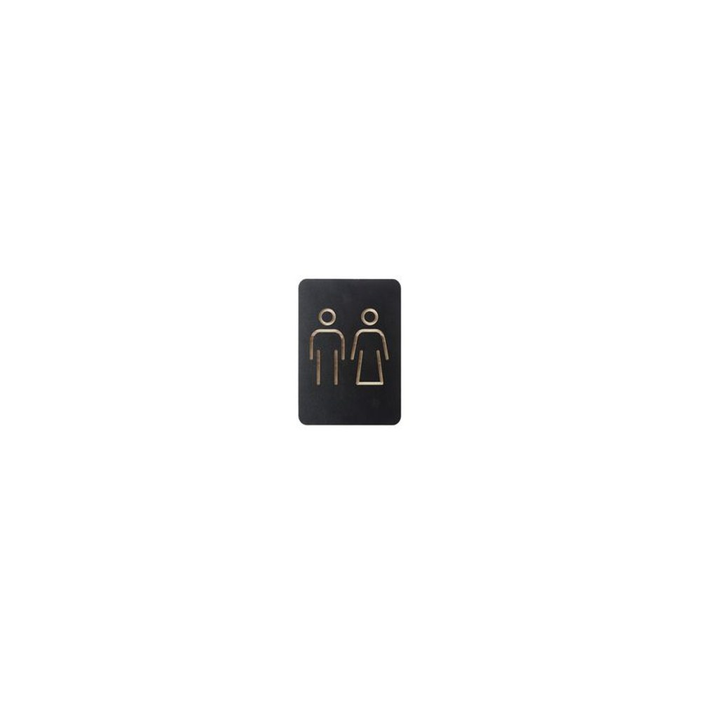 EUROPEL Pictogramme "WC hommes & femmes", noir