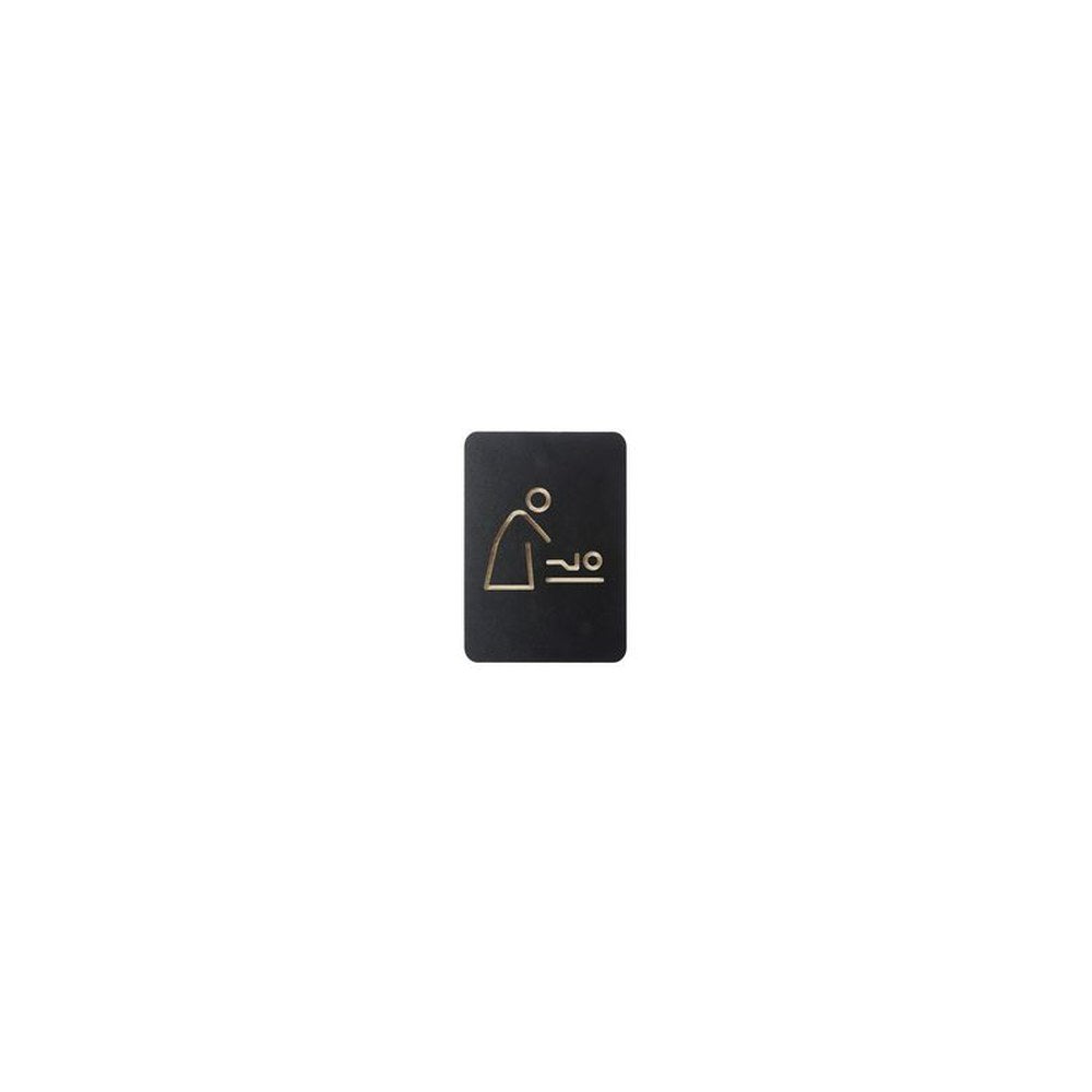 EUROPEL Pictogramme "espace change bébé", noir