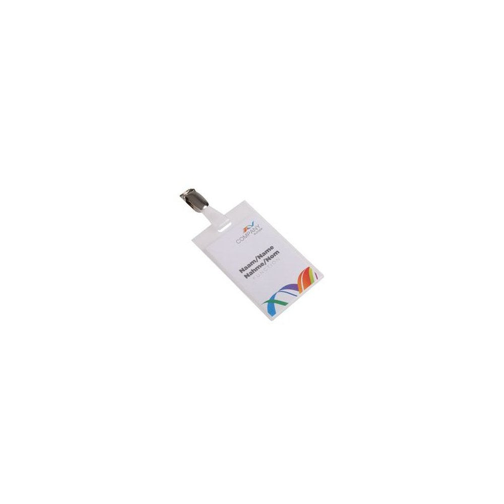 EUROPEL Porte-nom, fermé, avec clip, 90 x 60 mm
