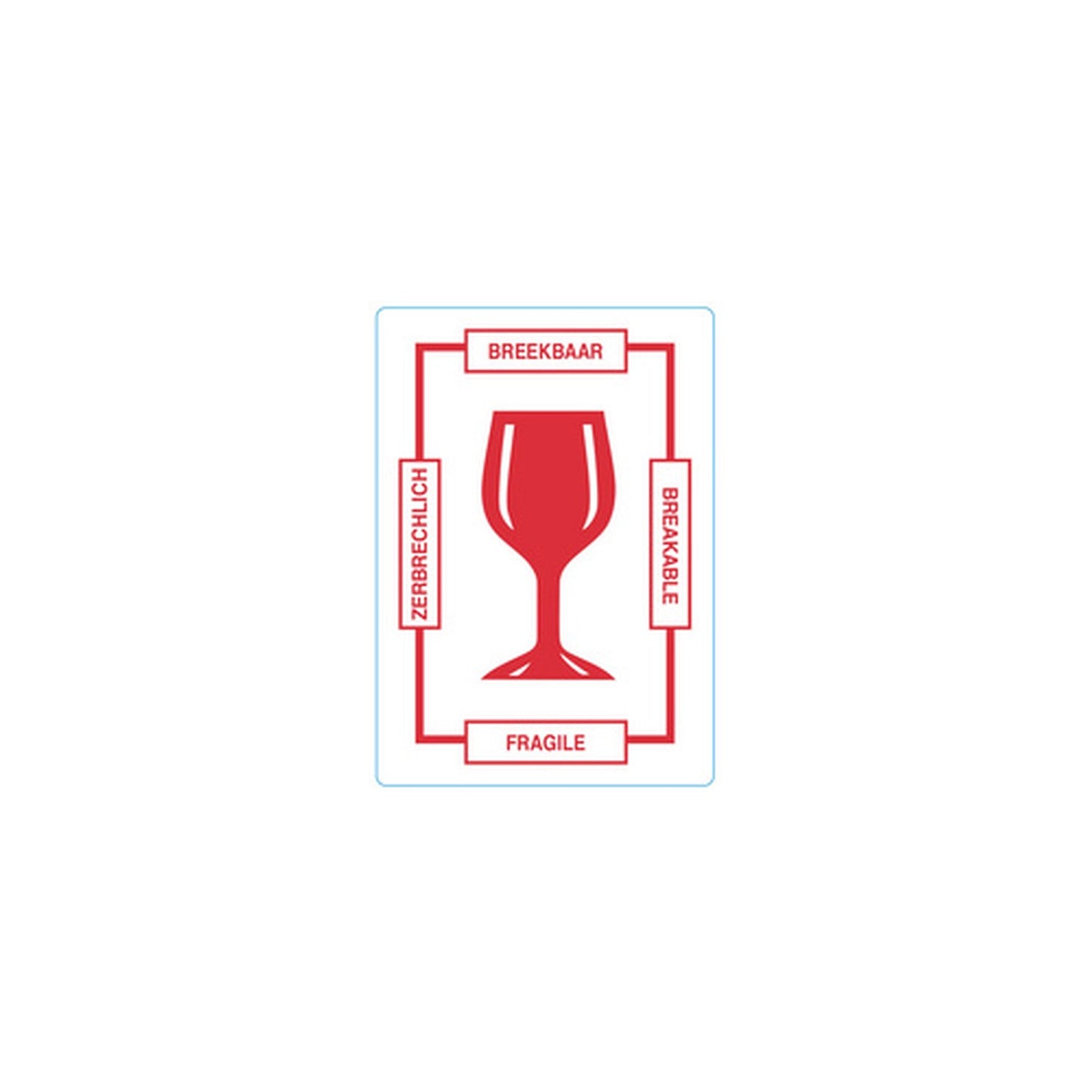 rillprint Étiquette d'avertissement "BREAKABLE"