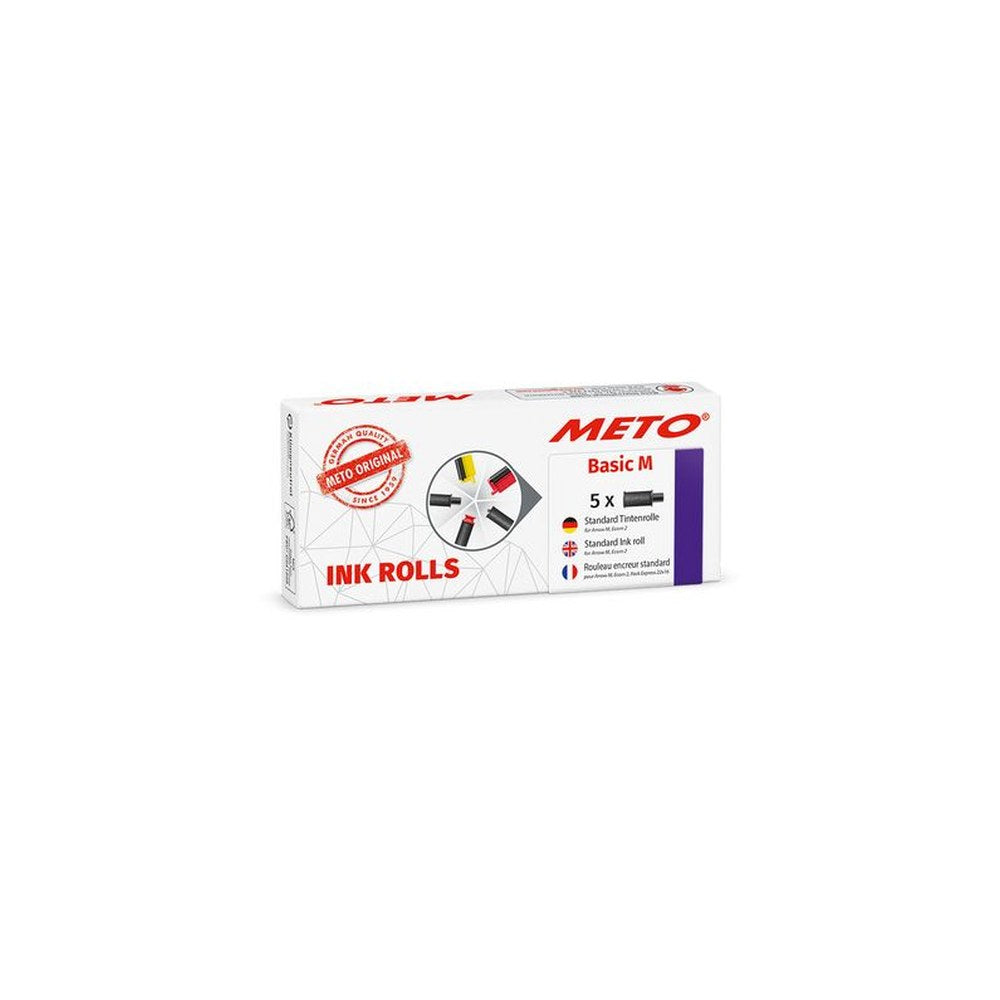 METO Rouleau d'encre pour étiqueteuse Basic M, noir
