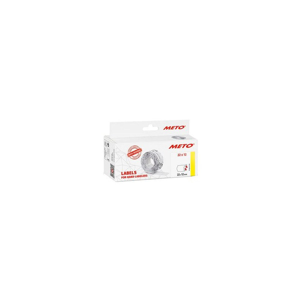 METO Étiquette pour étiqueteuse de prix 22 x 12 mm, blanc
