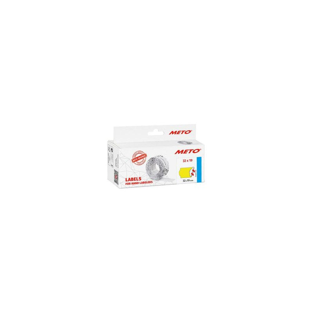 METO Étiquette pour étiqueteuse de prix, 32 x 19 mm, rouge