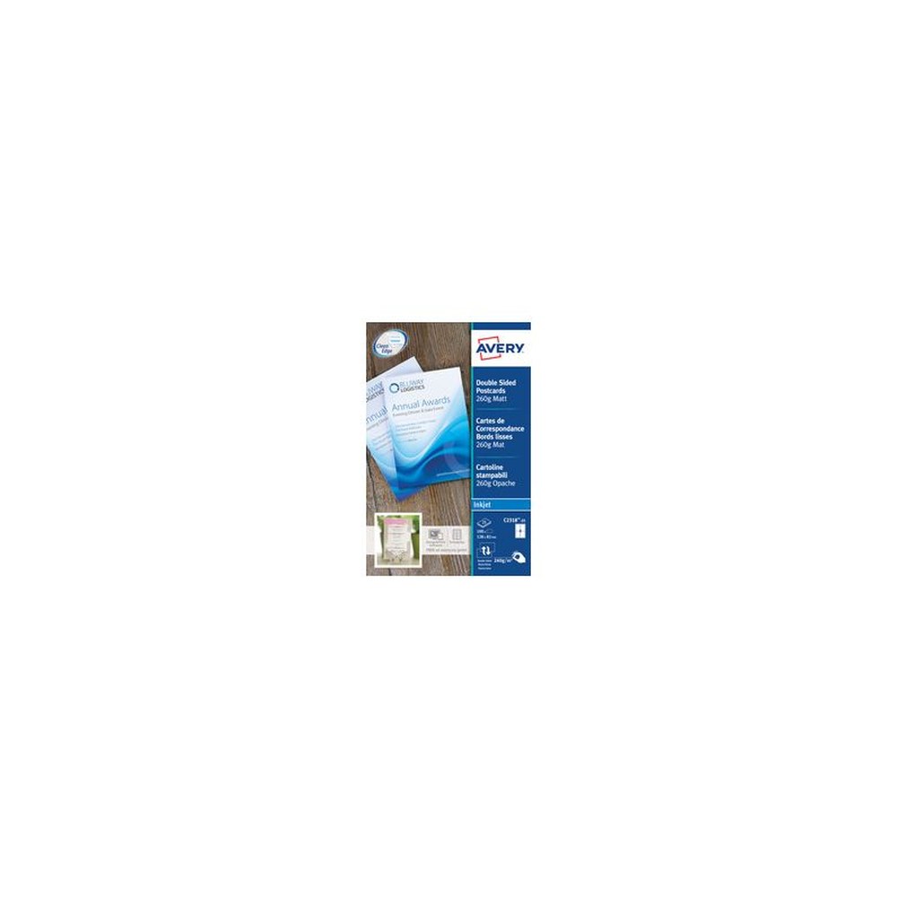 AVERY Cartes de correspondance, 128 x 82 mm