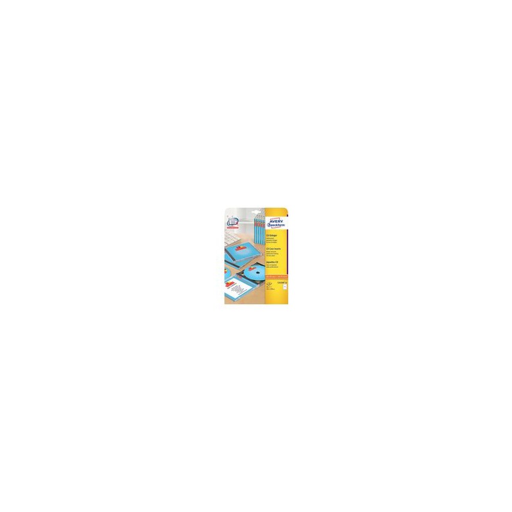 AVERY Zweckform Jaquette CD pour Jewel Case, blanc