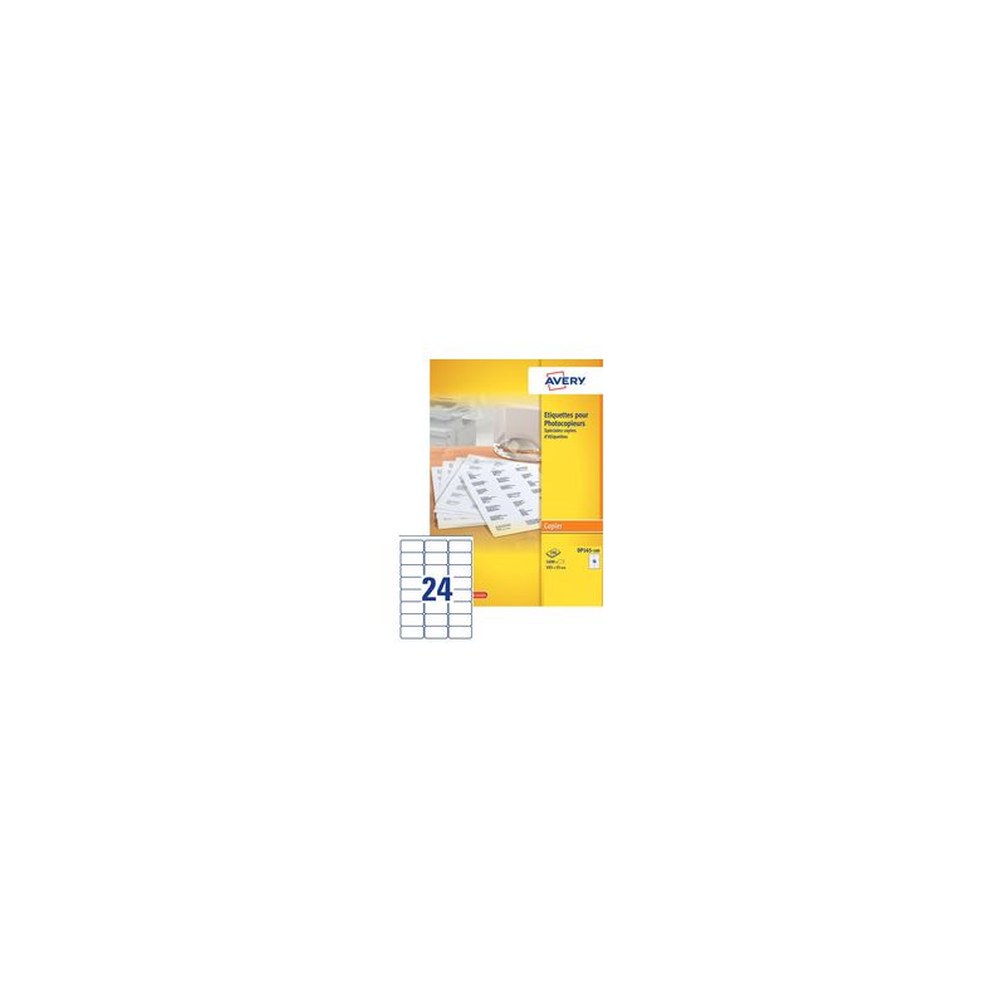 AVERY Etiquette pour photocopieur, 105 x 35 mm, blanc