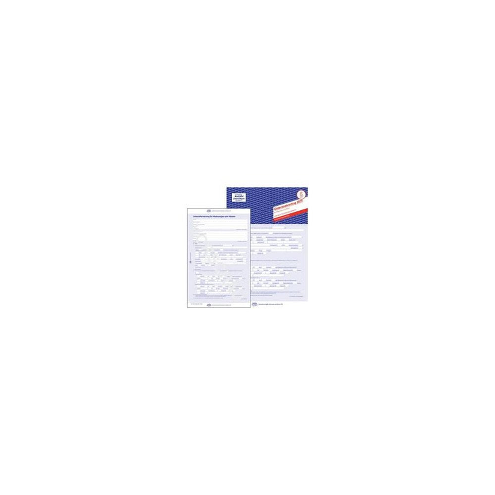 AVERY Zweckform Vordruck "Untermietvertrag", A4, 2-seitig x5