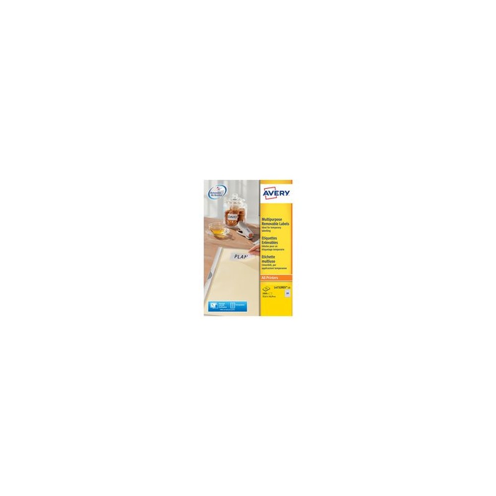 AVERY Etiquette multi-usage, enlevable, 25,4 x 10 mm