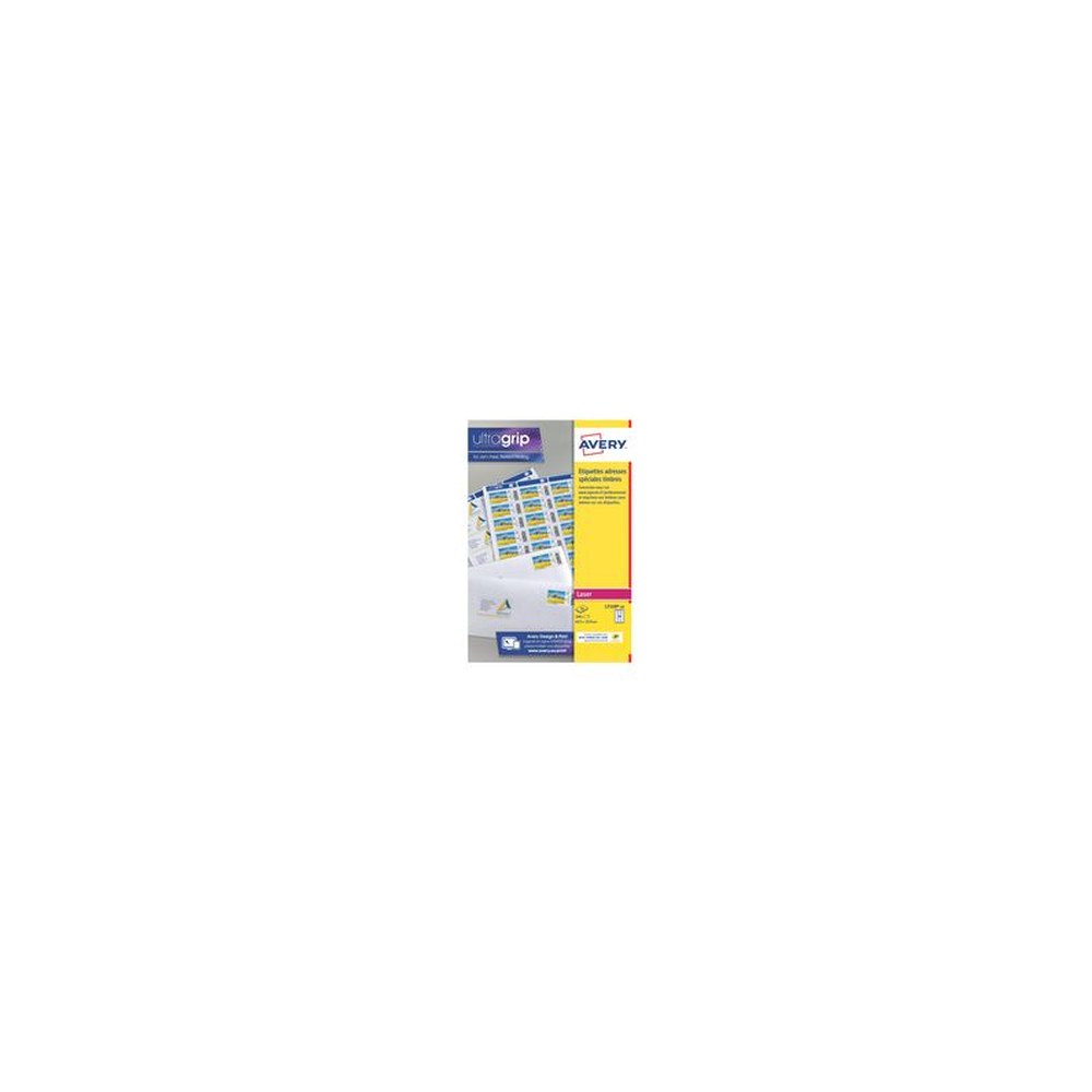 AVERY Etiquette SPECIAL pour timbres, 63,5 x 33,9 mm, blanc