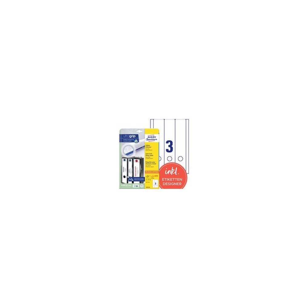 AVERY Zweckform Etiquette pour dos de classeur, 61 x 297 mm