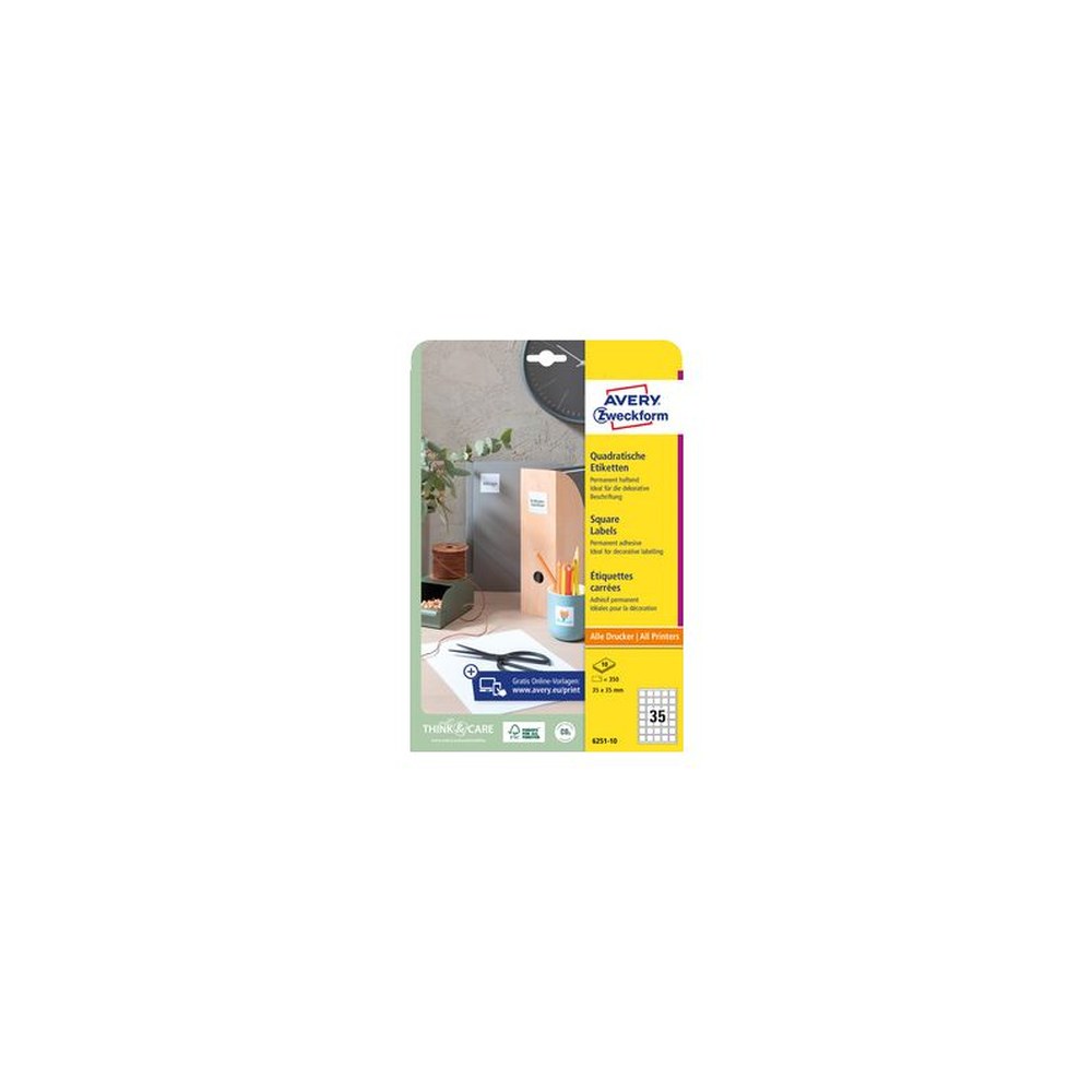 AVERY Zweckform Etiquette pour codes QR, 45 x 45 mm, carré
