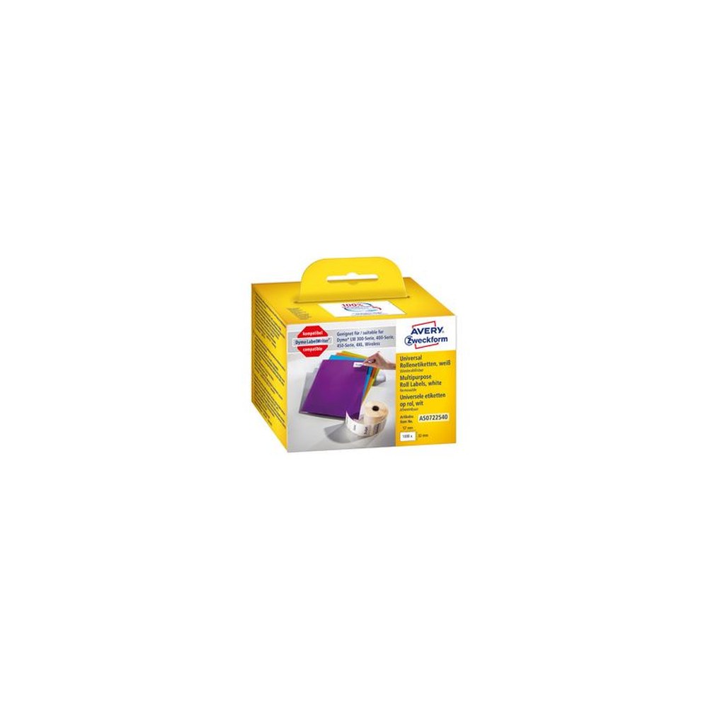 AVERY Zweckform Etiquettes en rouleau, 57 x 32 mm, blanc