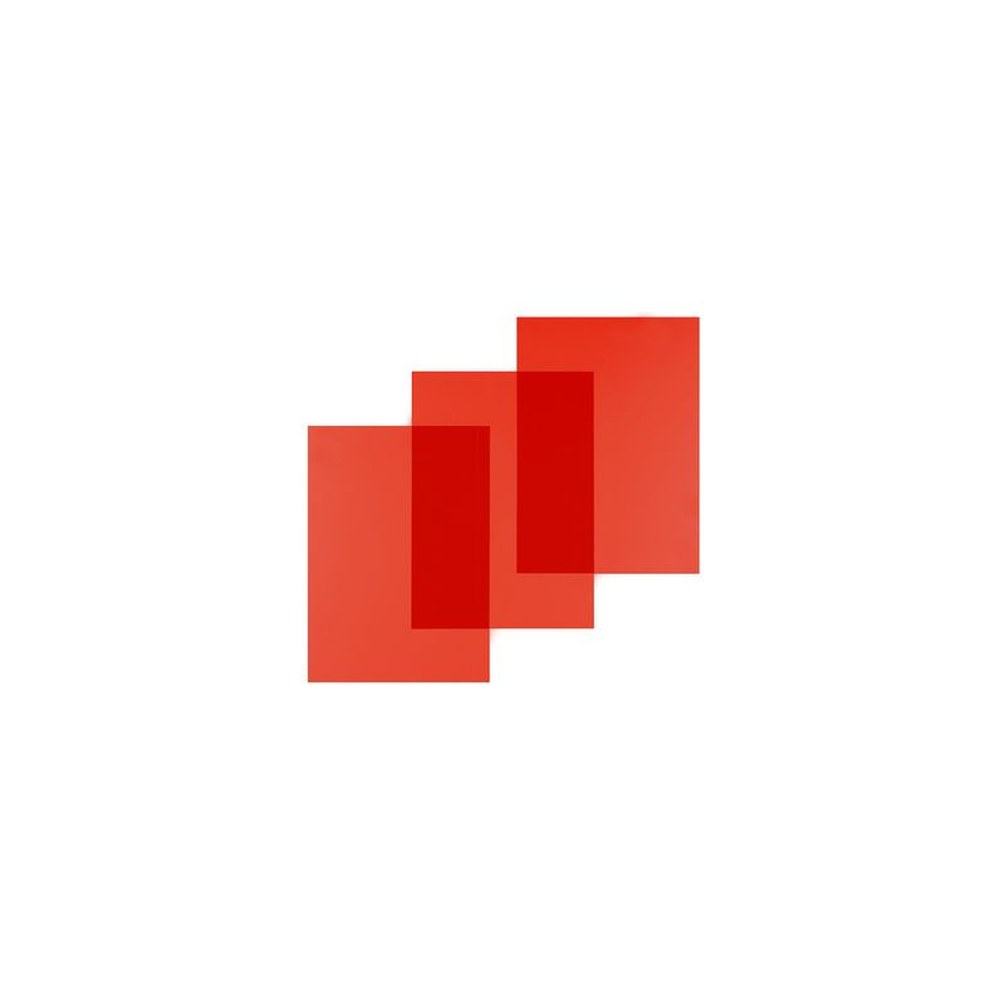 pavo plats de couverture, A4, PVC, 0,20 mm,rouge transparent