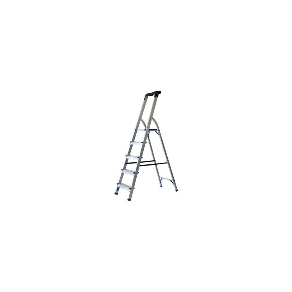 pavo Echelle repliable, 3 niveaux, argent/bleu