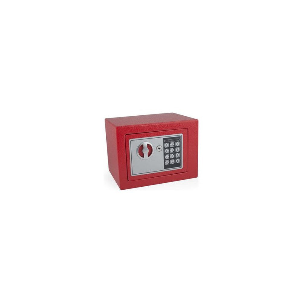pavo Mini coffre-fort, avec serrure électronique, rouge