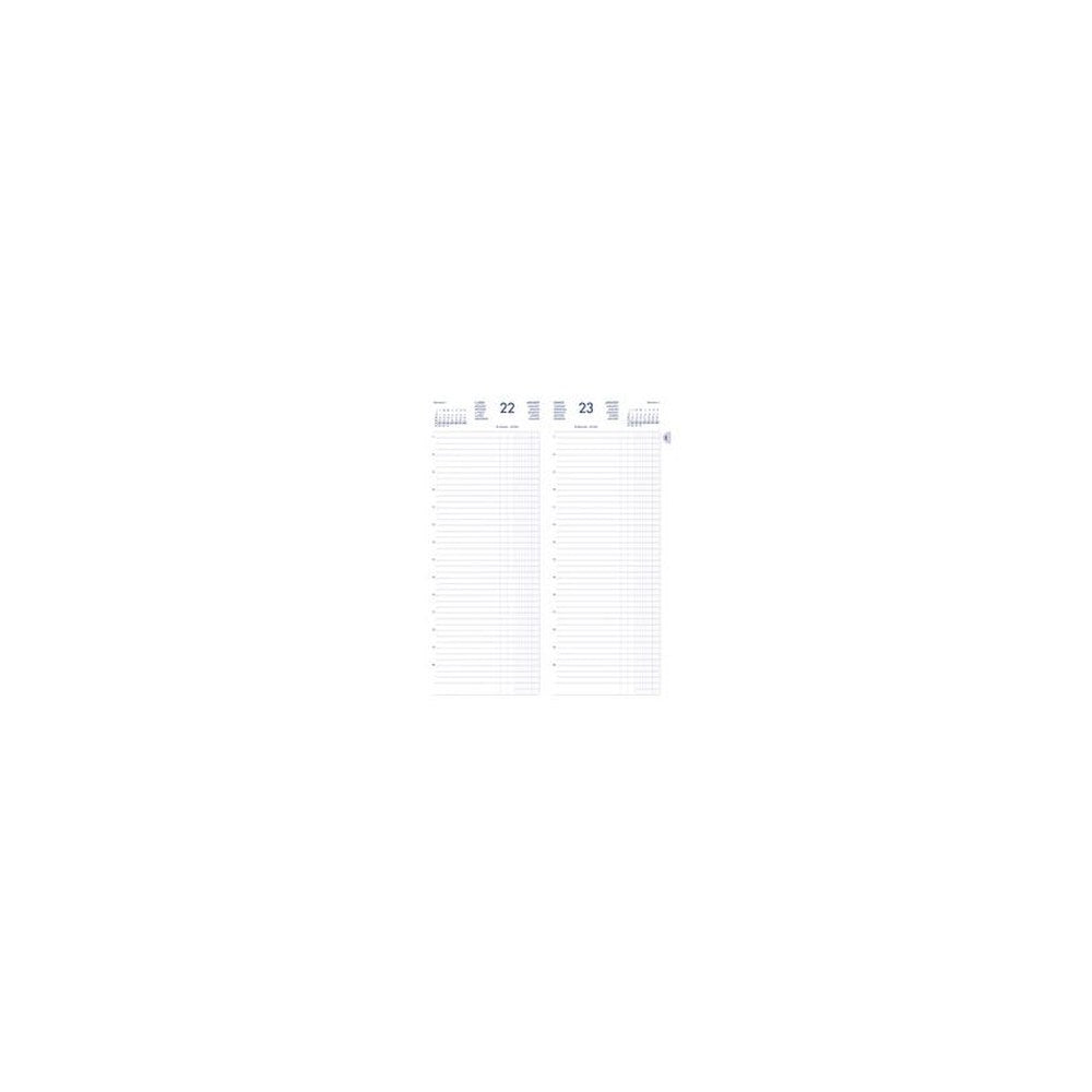 LECAS Agenda journalier Long Euros Cents, 2027, noir