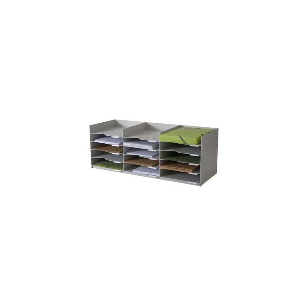 PAPERFLOW Station de tri Formularbox, 15 compartiments, gris