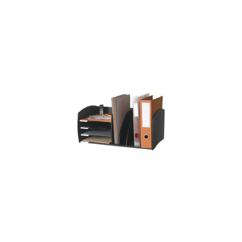 PAPERFLOW Système de rangement S, 4 compartiments, noir