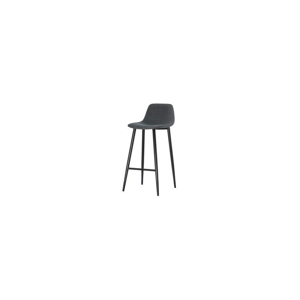 PAPERFLOW Tabouret de bar MUST, set de 2, gris
