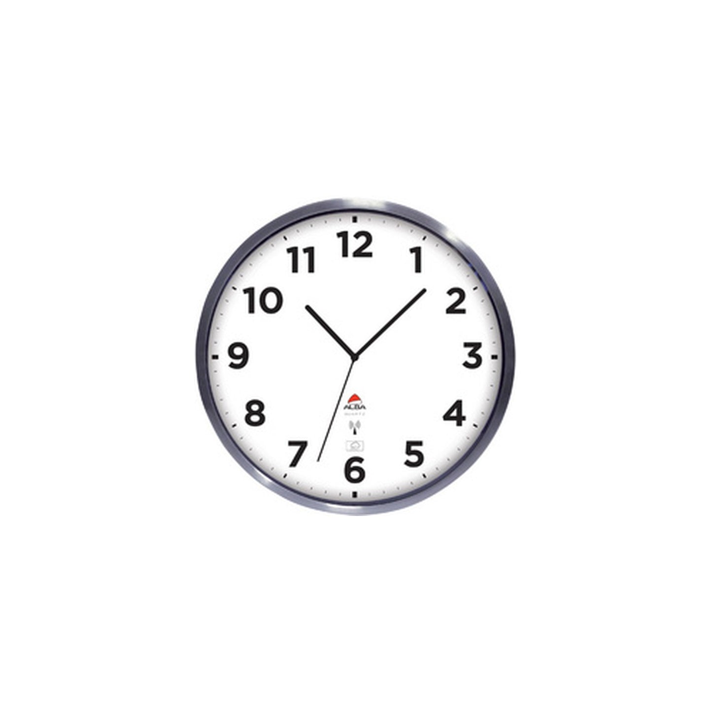ALBA Horloge murale radiopilotée "HOREXTRARC" blanc / argent