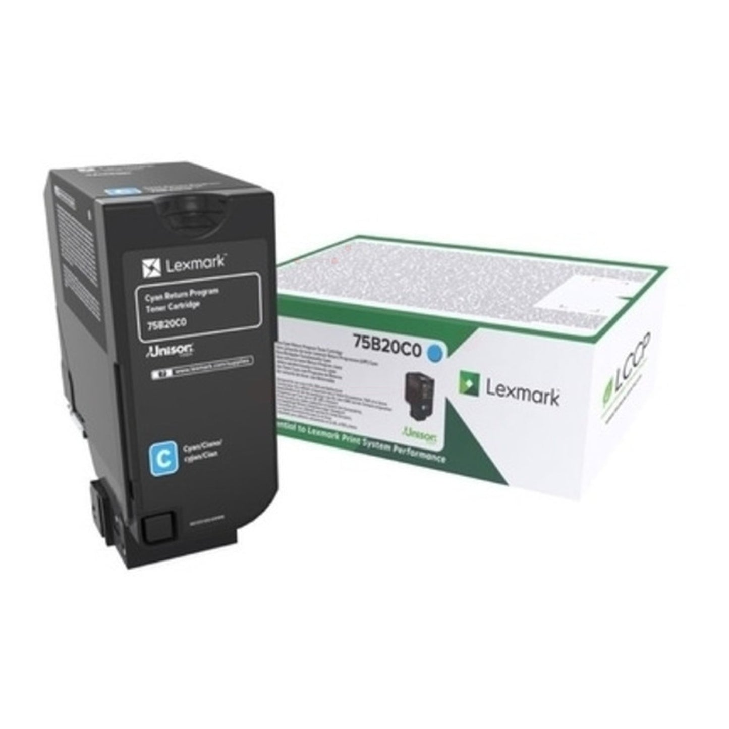 Toner d'origine Lexmark 75B20C0 - cyan