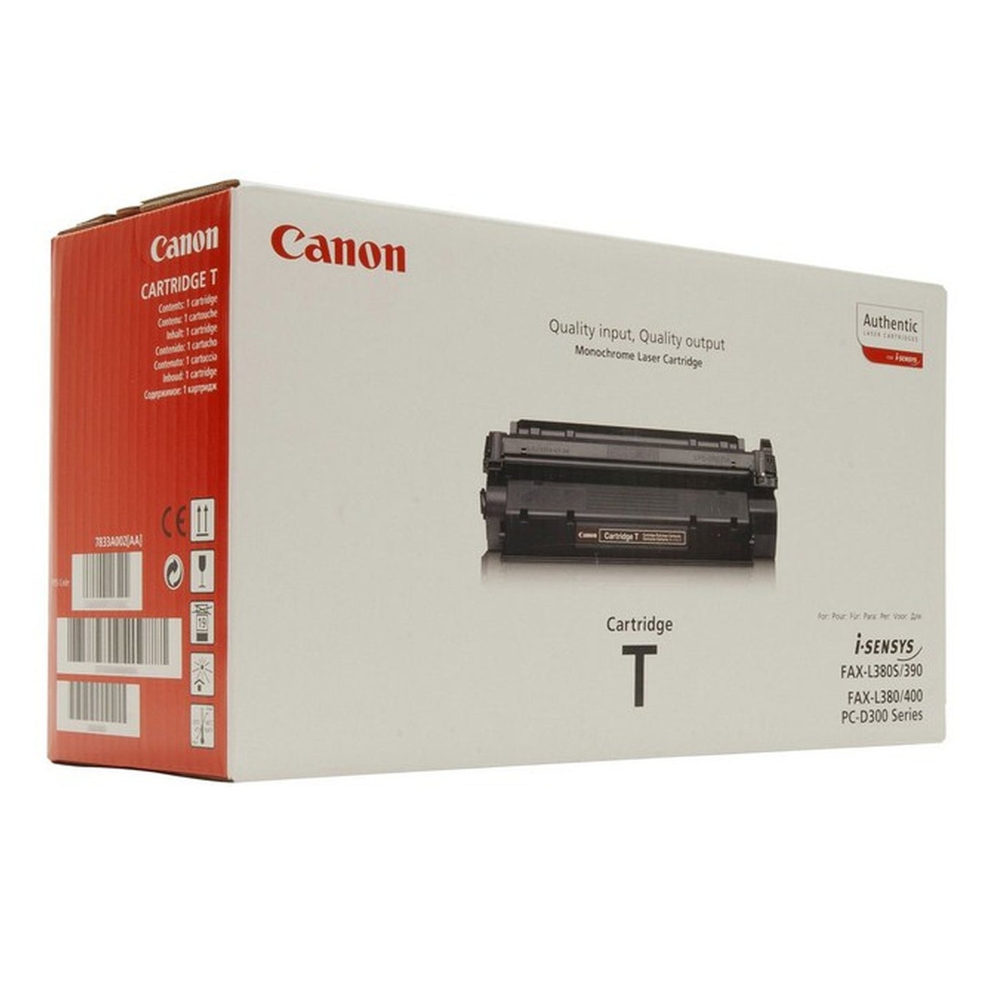 Toner d'origine Canon 7833A002 / CARTRIDGE T - noir