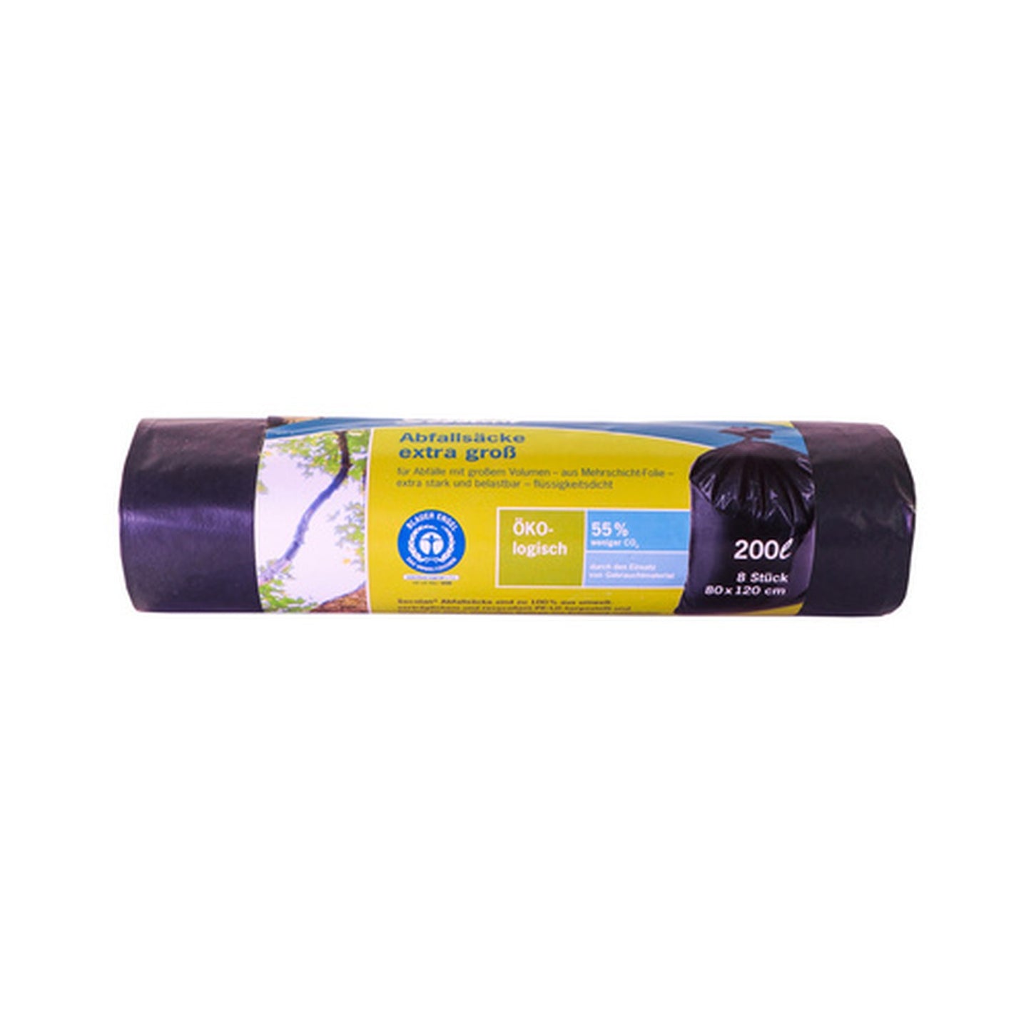 Secolan Sac poubelle, extra grand, noir, 200 litres