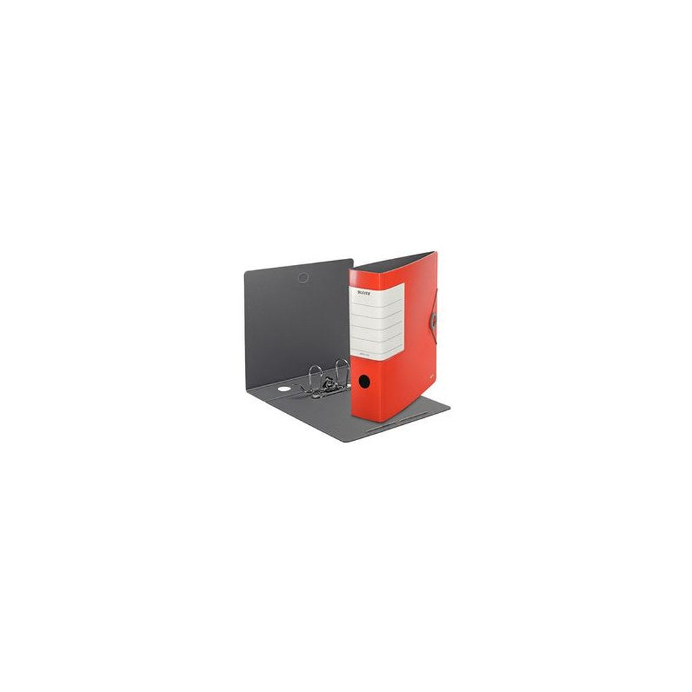 LEITZ Classeur Solide, 180 degrés, 82 mm, rouge clair