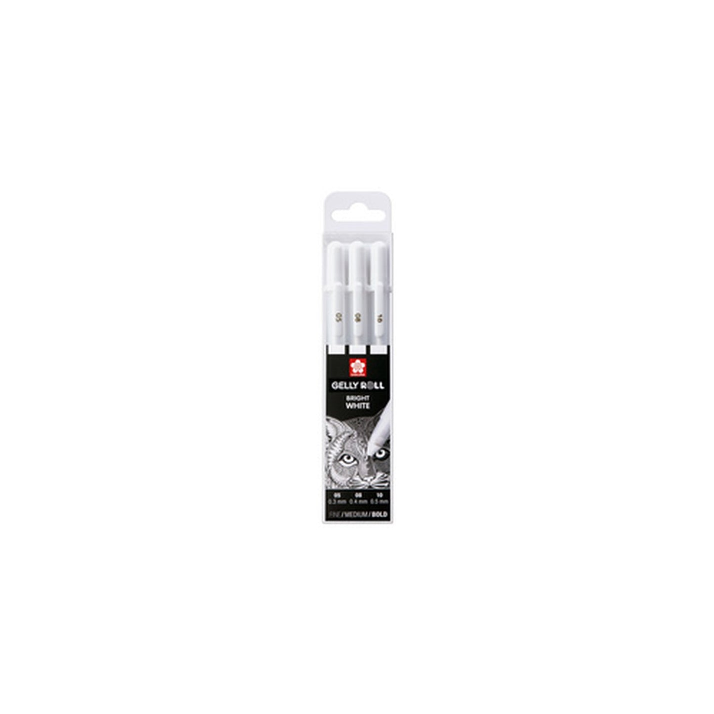 SAKURA Stylo roller encre gel Gelly Roll Bright White 0,5 mm
