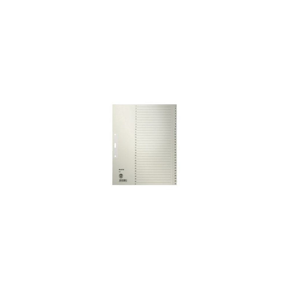 LEITZ Intercalaires en papier naturel, numéroté, format A4