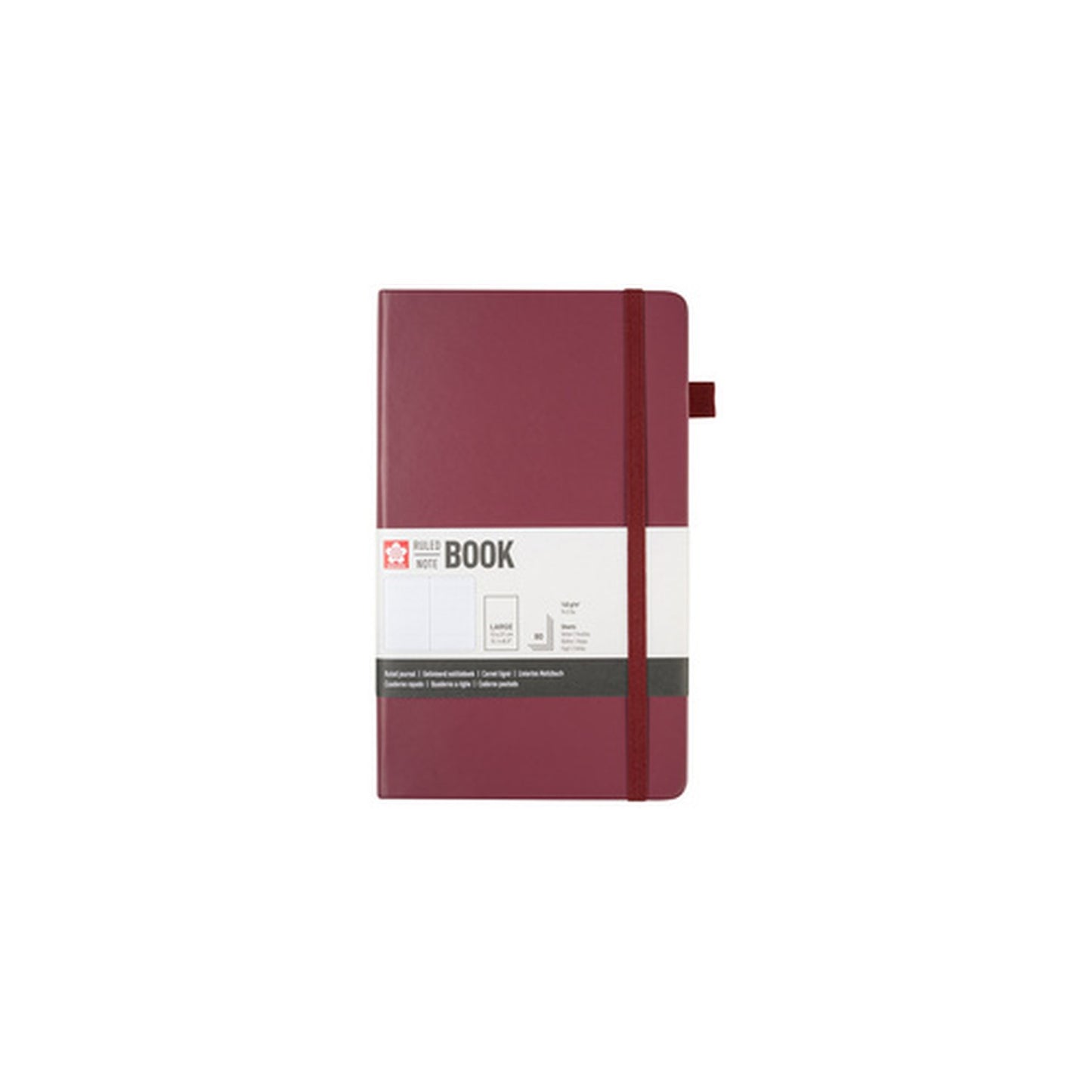 SAKURA Carnet, 130 x 210 mm, ligné, mûre