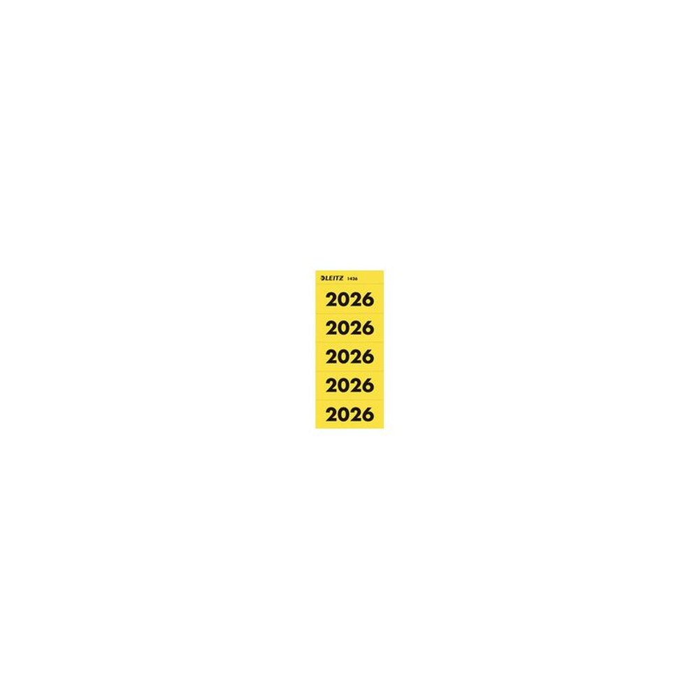 LEITZ Ordner-Inhaltsschild "Jahreszahl 2026", gelb