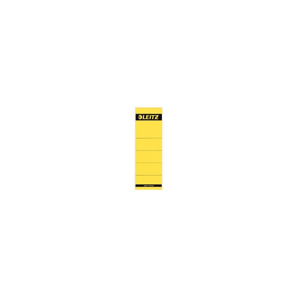 LEITZ Etiquette pour dos de classeur, 61 x 192 mm, jaune