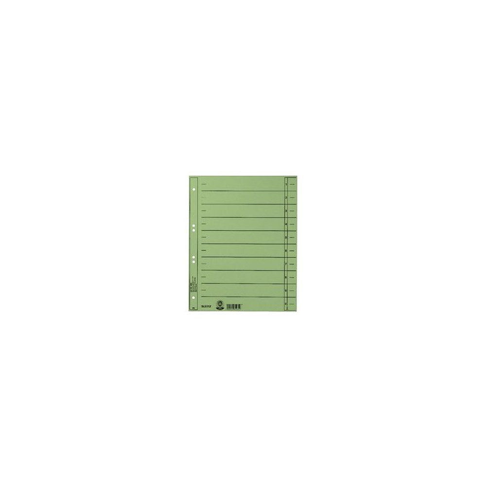 LEITZ Intercalaires, format A4 extra large,en carton manille