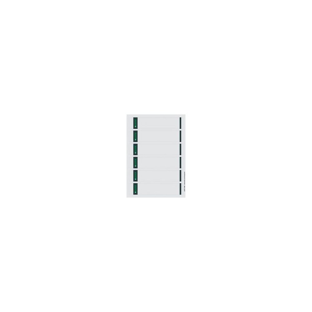 LEITZ Etiquette pour dos de classeur, 39 x 192 mm, gris