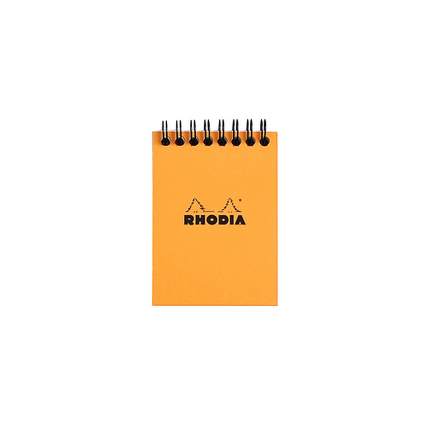 RHODIA Bloc spiralé No. 11, format A7, quadrillé 5x5, orange
