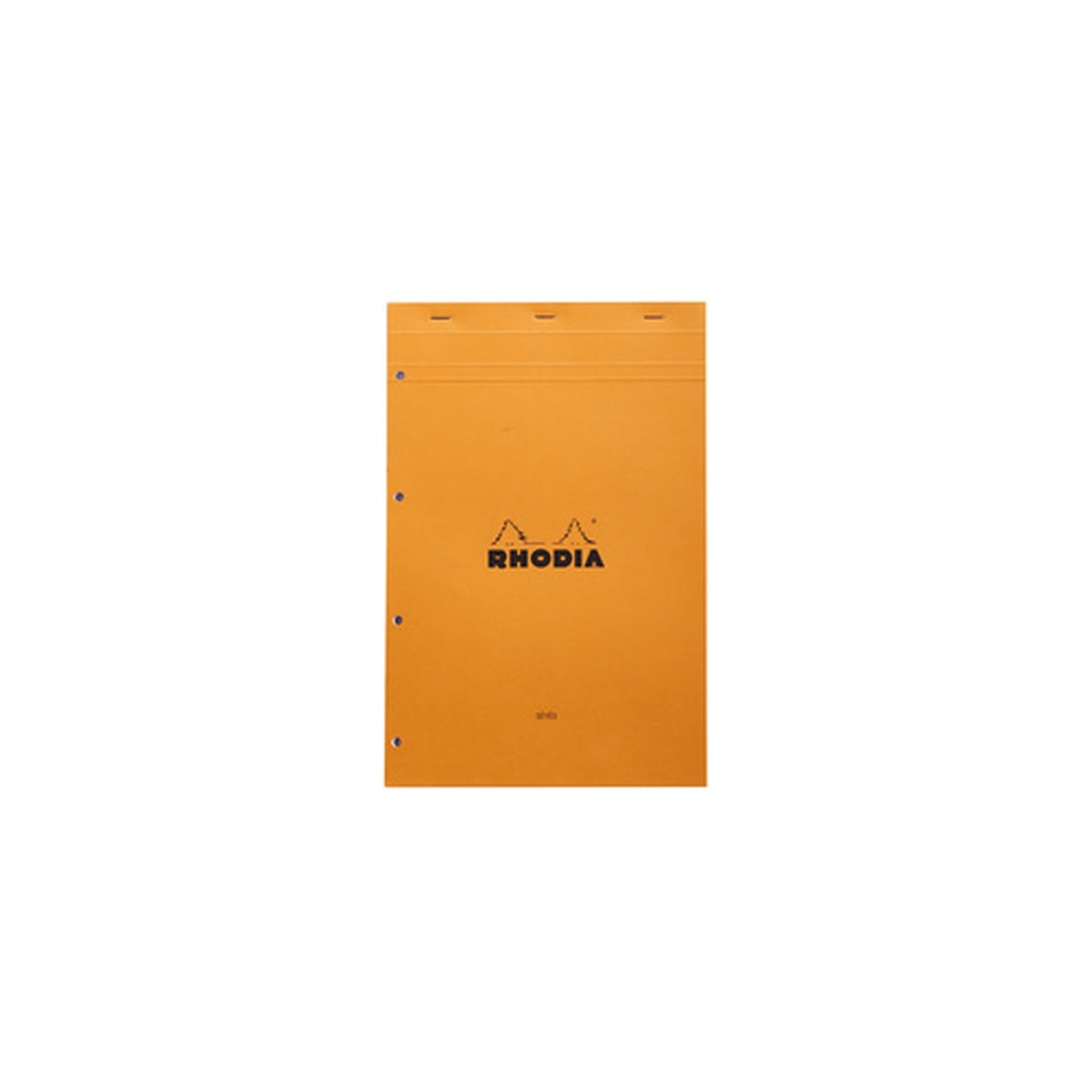 RHODIA Bloc agrafé No. 20, format A4+, Seyès, orange