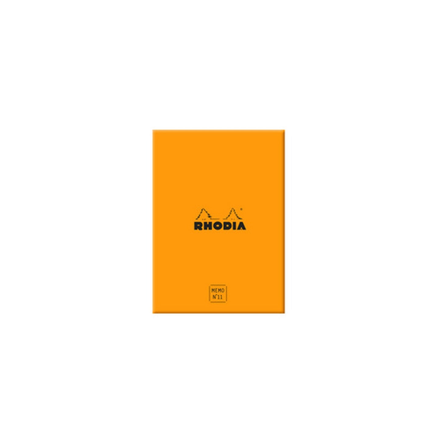 RHODIA Bloc mémo No. 11, 85 x 115 mm, ligné, orange