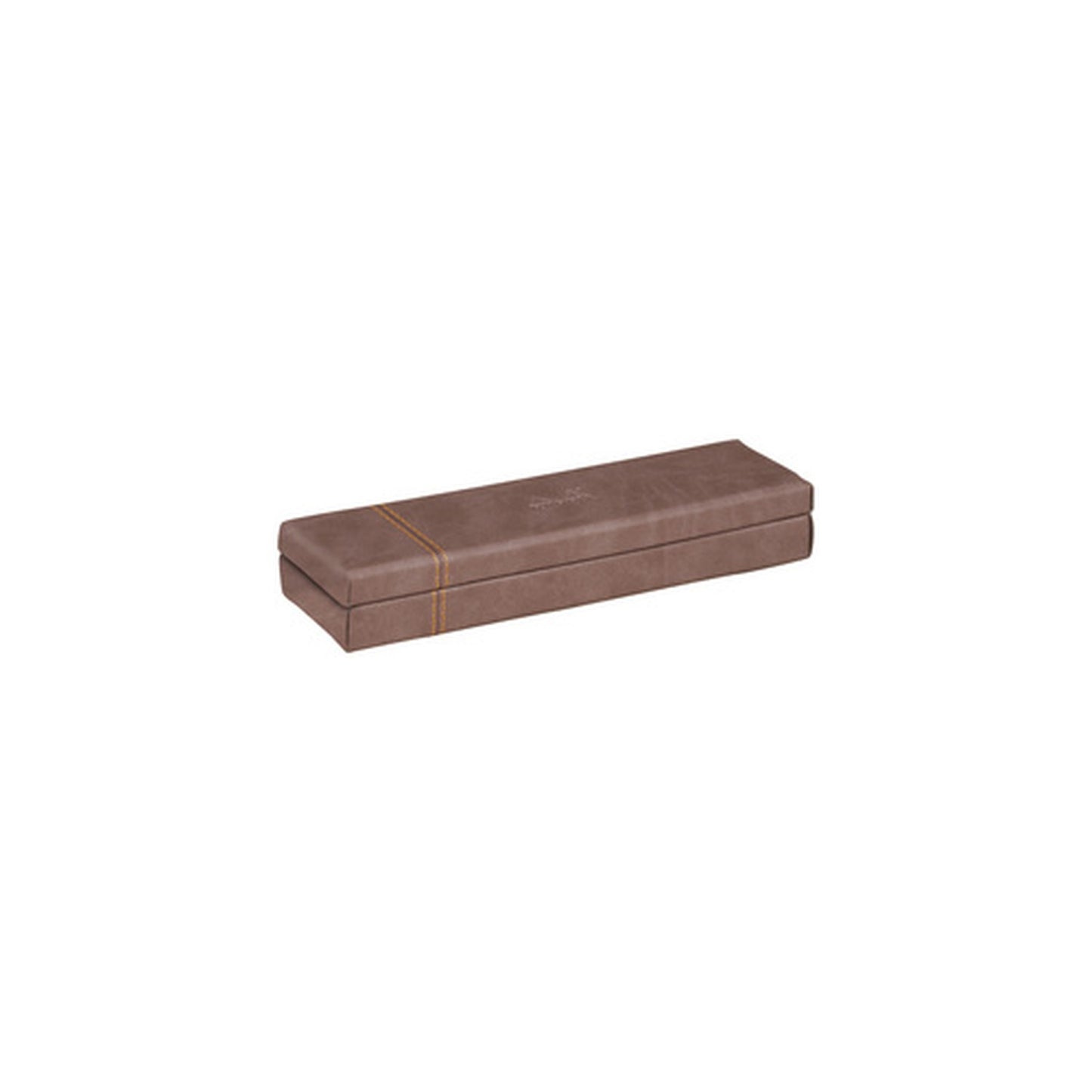 RHODIA Plumier, en simili cuir, chocolat